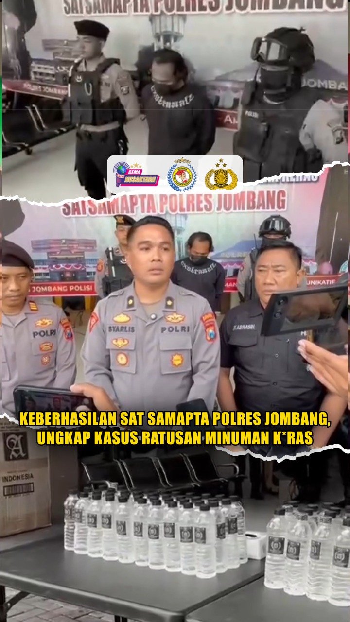 Keberhasilan Sat Samapta Polres Jombang, Ungkap Kasus Ratusan Minuman K*ras