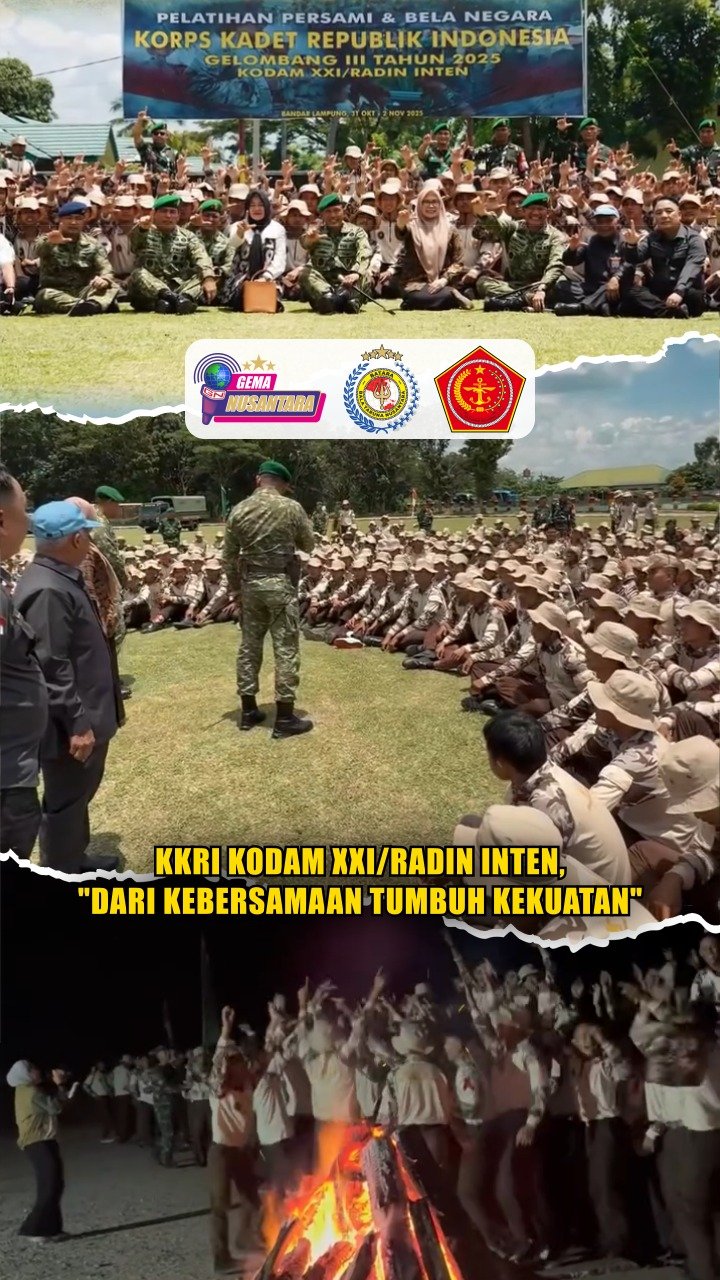 KKRI Kodam XXI/Radin Inten, "Dari Kebersamaan Tumbuh Kekuatan"