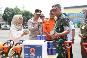 Polres Kediri dan Forkopimda Gelar Apel Kesiapan Tanggap Darurat Bencana