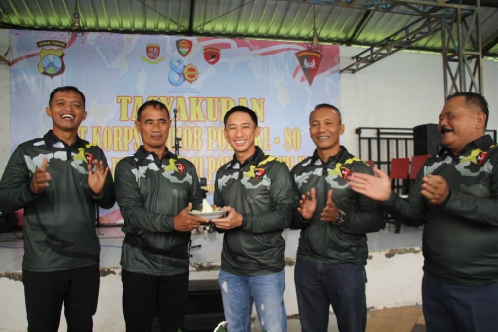 Semarak HUT ke-80 Brimob Polri, Kapolres Kediri Kota Rayakan Bersama Ex Brimob