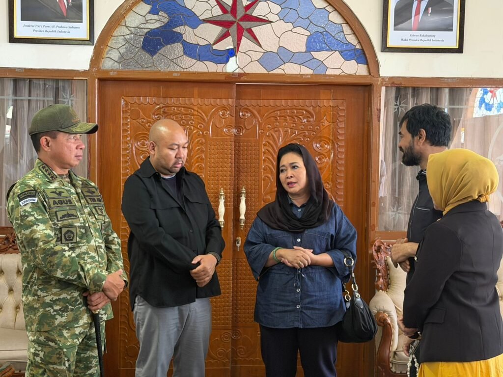 Panglima TNI Dampingi Menhan RI Tinjau Langsung Pengungsi Banjir di Pidie Jaya, Aceh