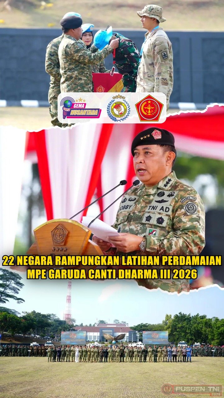 22 Negara Rampungkan Latihan Perdamaian MPE Garuda Canti Dharma III 2026