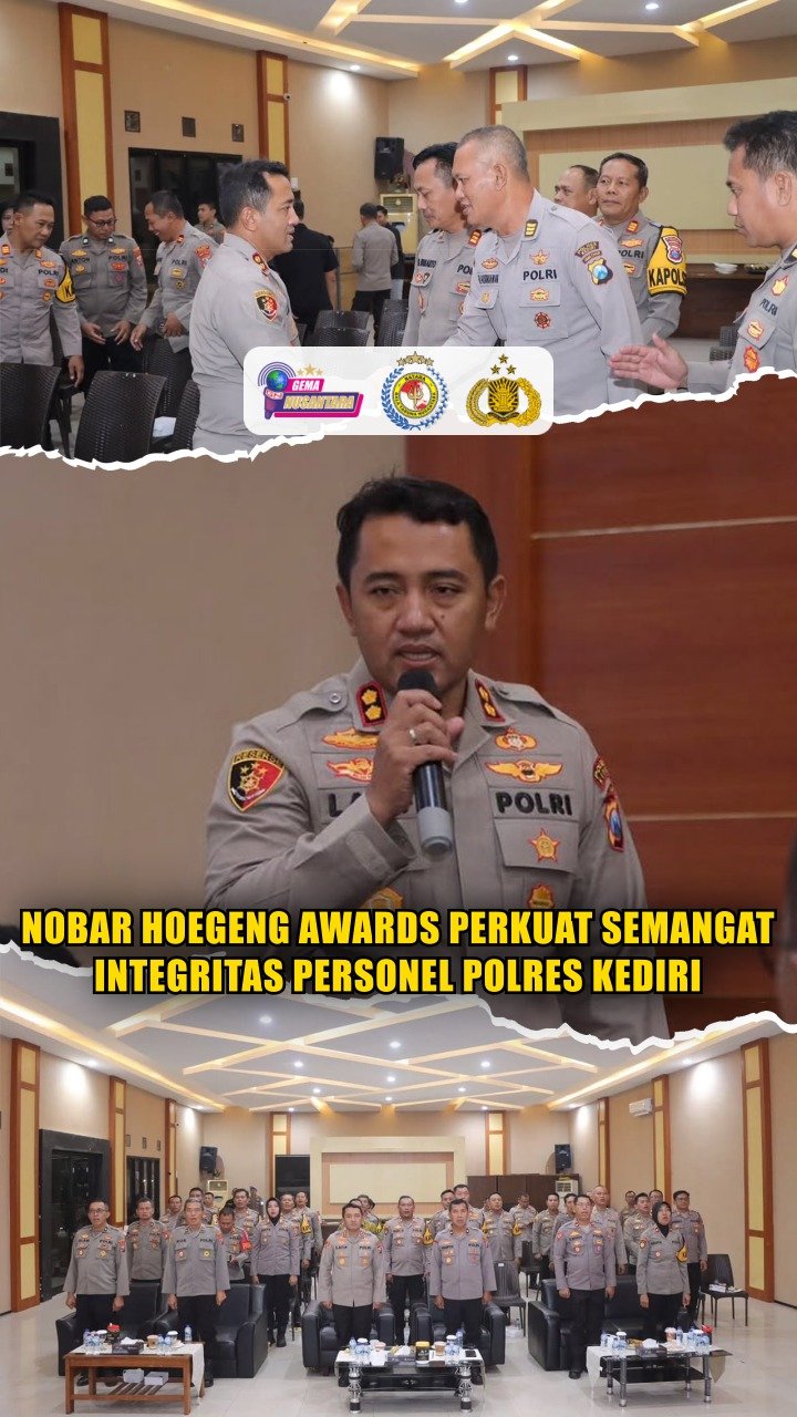 Nobar Hoegeng Awards Perkuat Semangat Integritas Personel Polres Kediri