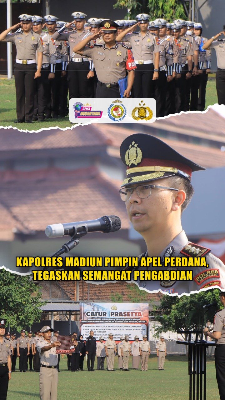 Kapolres Madiun Pimpin Apel Perdana, Tegaskan Semangat Pengabdian