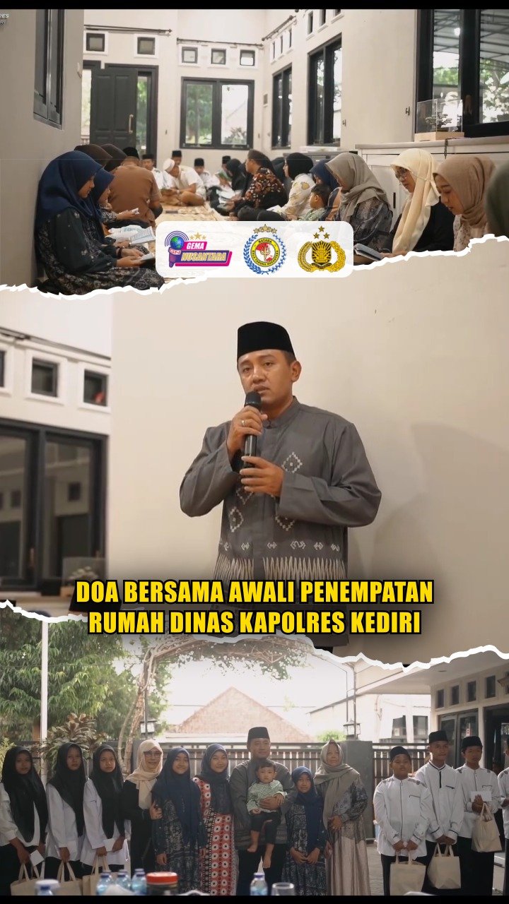 Doa Bersama Awali Penempatan Rumah Dinas Kapolres Kediri