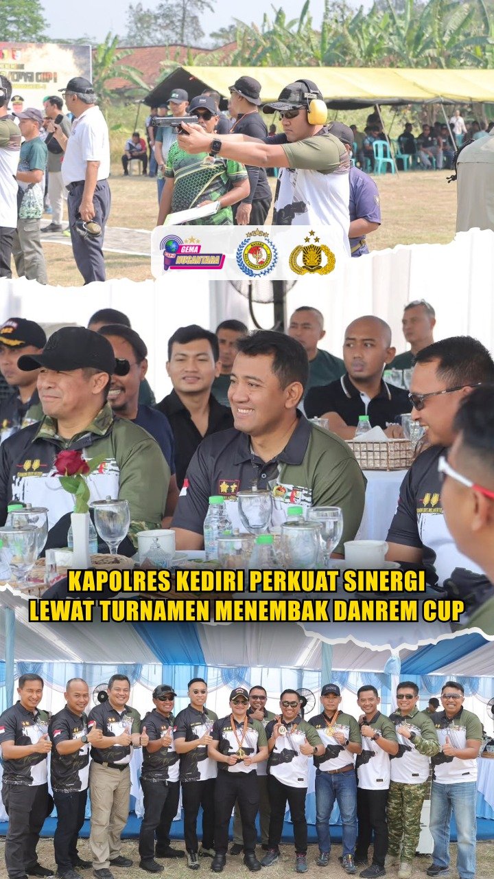 Kapolres Kediri Perkuat Sinergi Lewat Turnamen Menembak Danrem Cup
