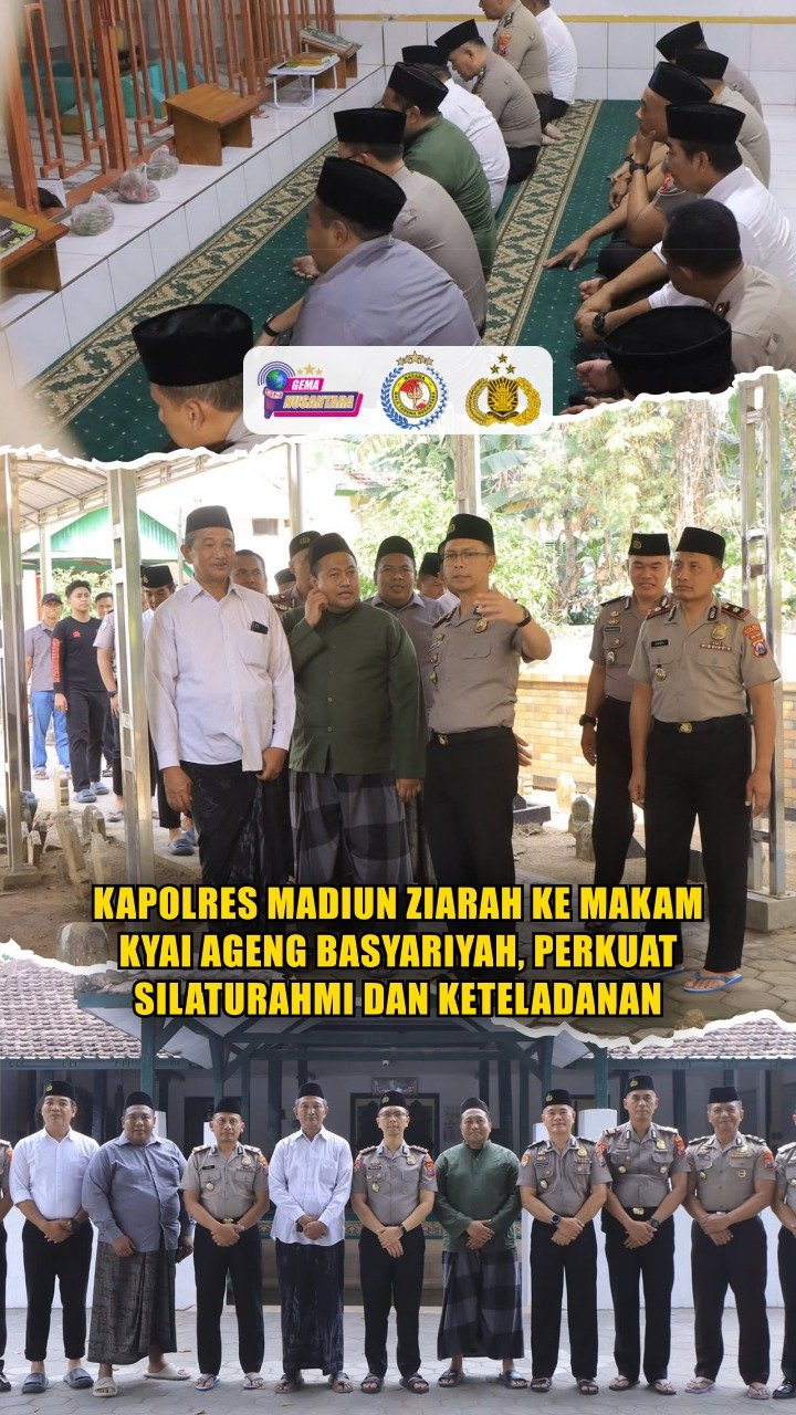 Kapolres Madiun Ziarah ke Makam Kyai Ageng Basyariyah, Perkuat Silaturahmi dan Keteladanan