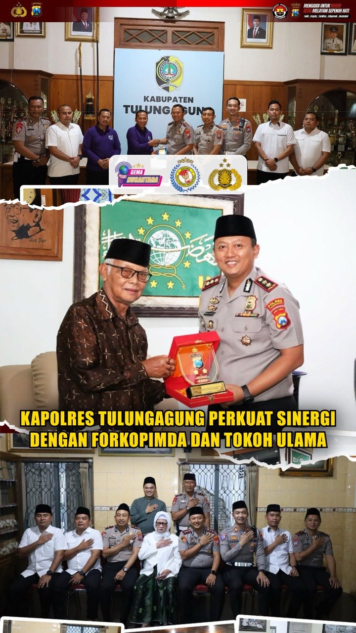 Kapolres Tulungagung Perkuat Sinergi dengan Forkopimda dan Tokoh Ulama