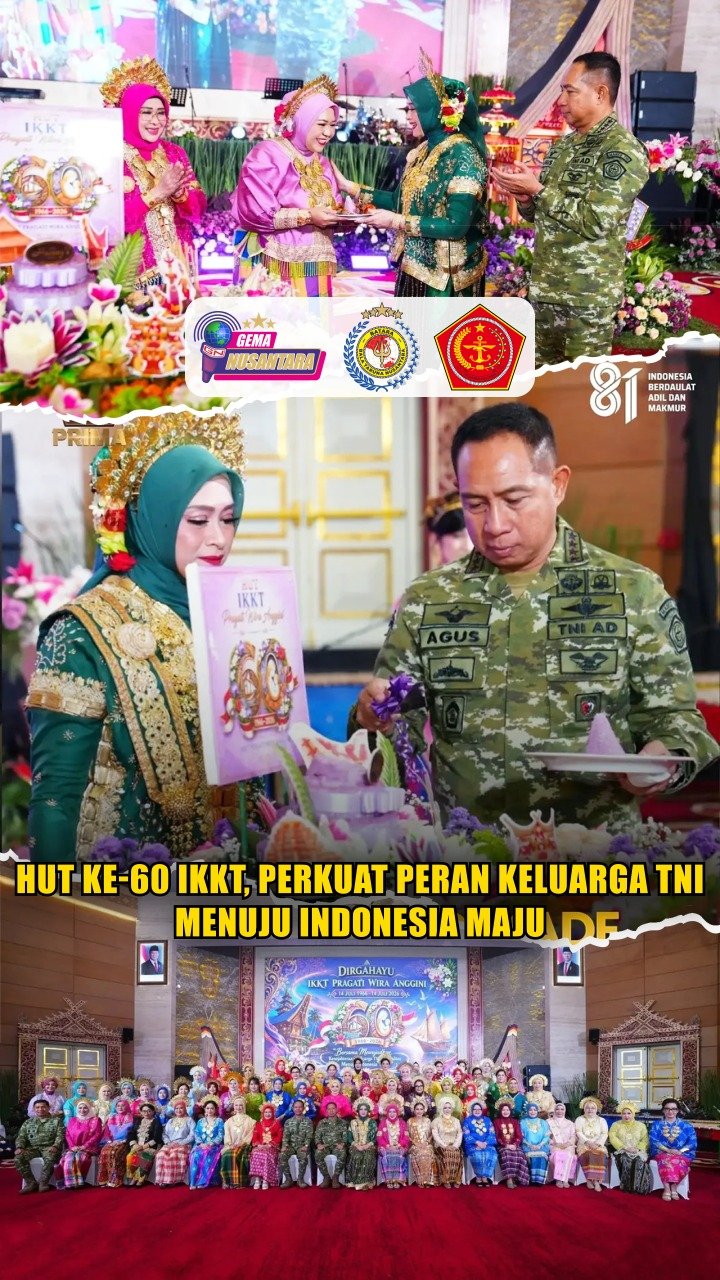 HUT ke-60 IKKT, Perkuat Peran Keluarga TNI Menuju Indonesia Maju