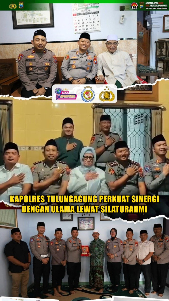 Kapolres Tulungagung Perkuat Sinergi dengan Ulama Lewat Silaturahmi