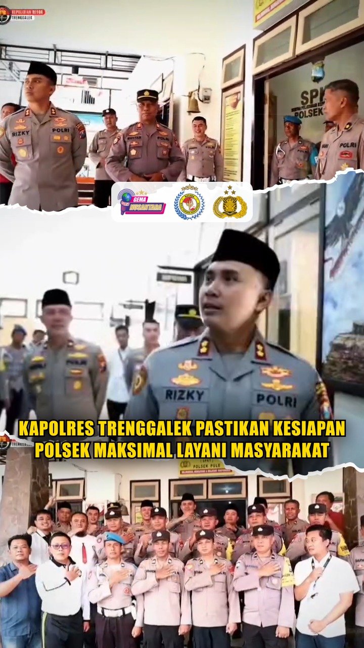 Kapolres Trenggalek Pastikan Kesiapan Polsek Maksimal Layani Masyarakat