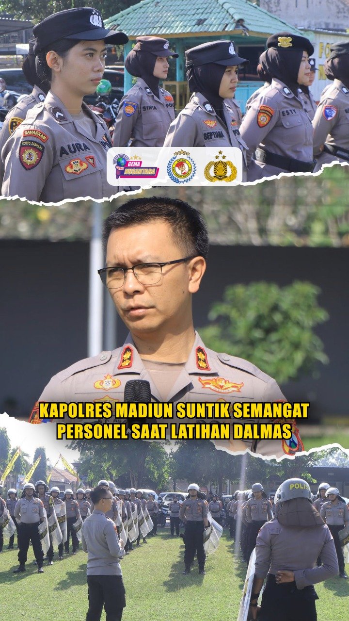 Kapolres Madiun Suntik Semangat Personel Saat Latihan Dalmas