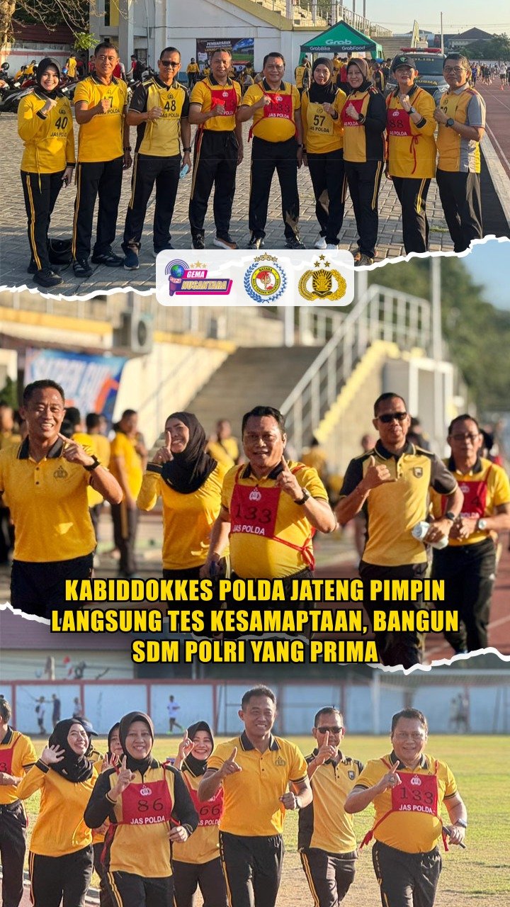 Kabiddokkes Polda Jateng Pimpin Langsung Tes Kesamaptaan, Bangun SDM Polri yang Prima