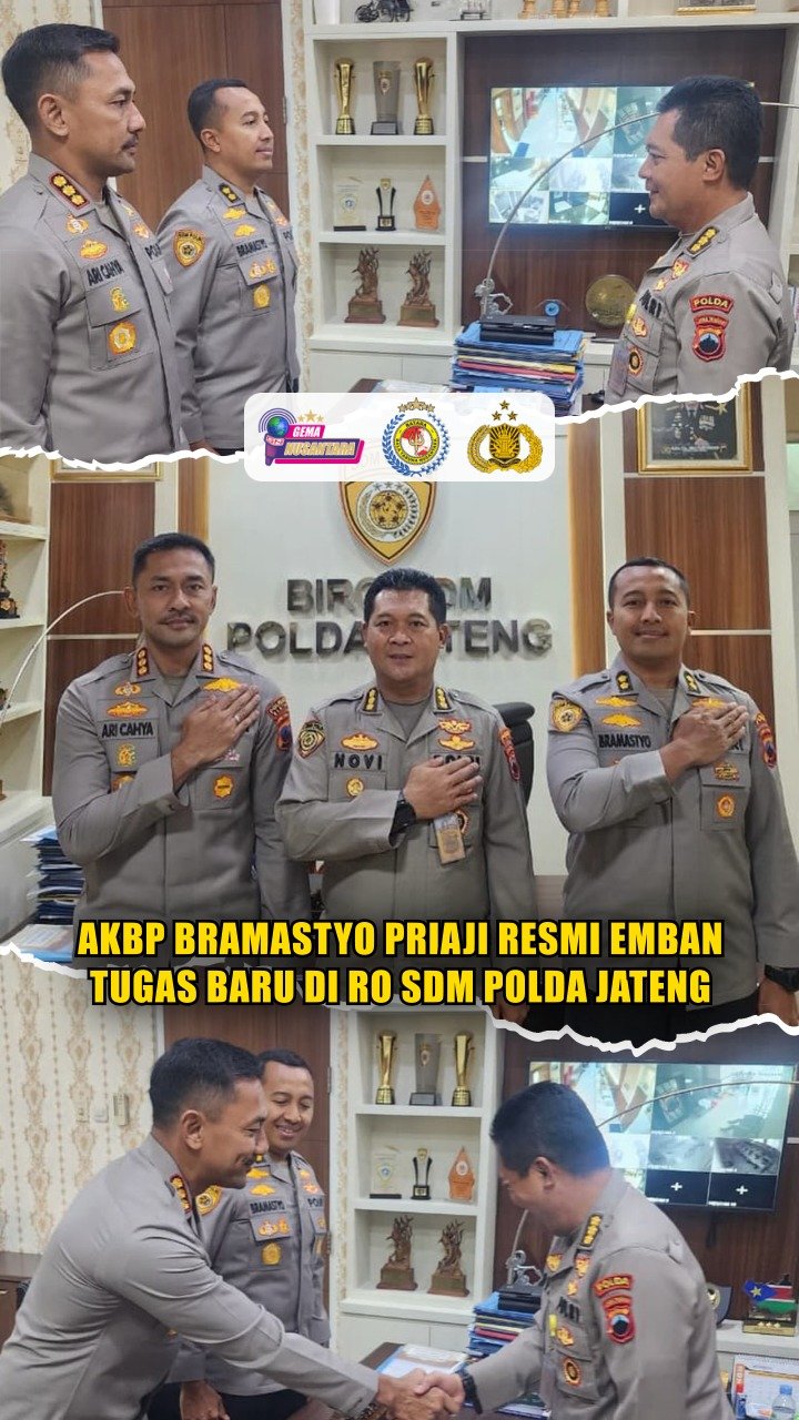 AKBP Bramastyo Priaji Resmi Emban Tugas Baru di Ro SDM Polda Jateng