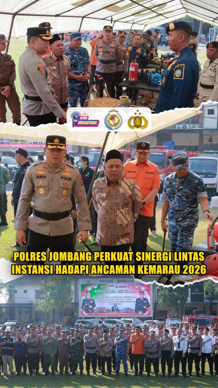 Polres Jombang Perkuat Sinergi Lintas Instansi Hadapi Ancaman Kemarau 2026