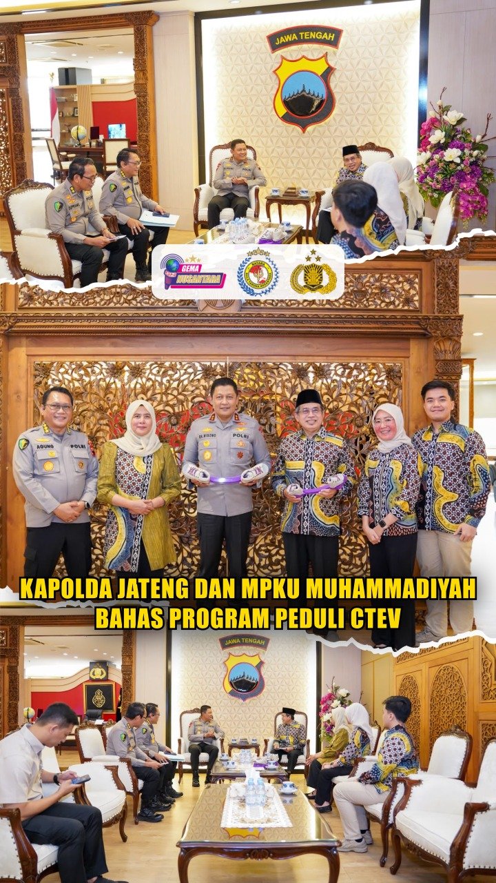 Kapolda Jateng dan MPKU Muhammadiyah Bahas Program Peduli CTEV