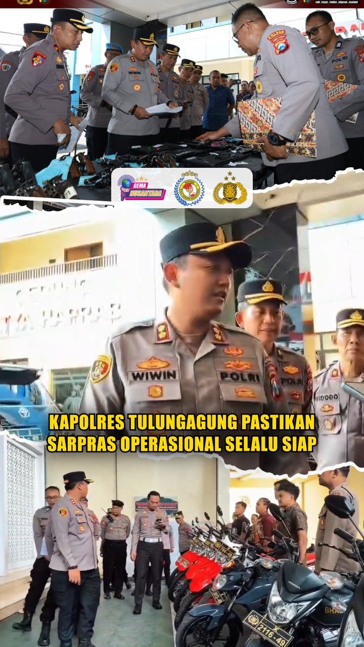 Kapolres Tulungagung Pastikan Sarpras Operasional Selalu Siap