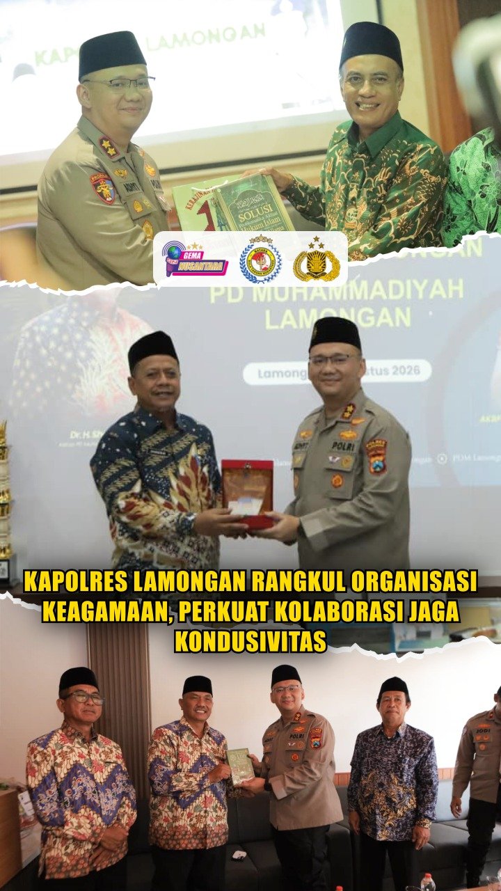 Kapolres Lamongan Rangkul Organisasi Keagamaan, Perkuat Kolaborasi Jaga Kondusivitas