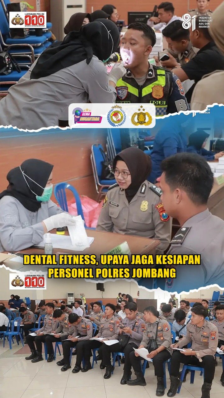 Dental Fitness, Upaya Jaga Kesiapan Personel Polres Jombang
