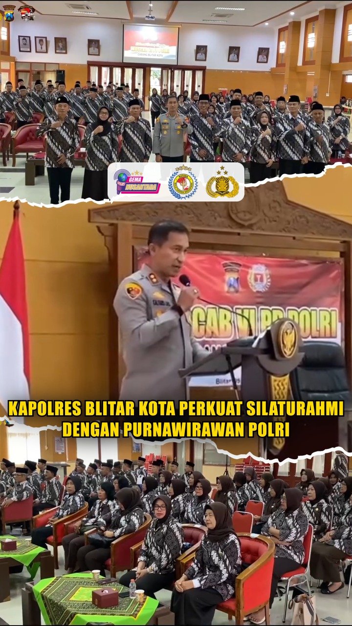 Kapolres Blitar Kota Perkuat Silaturahmi dengan Purnawirawan Polri
