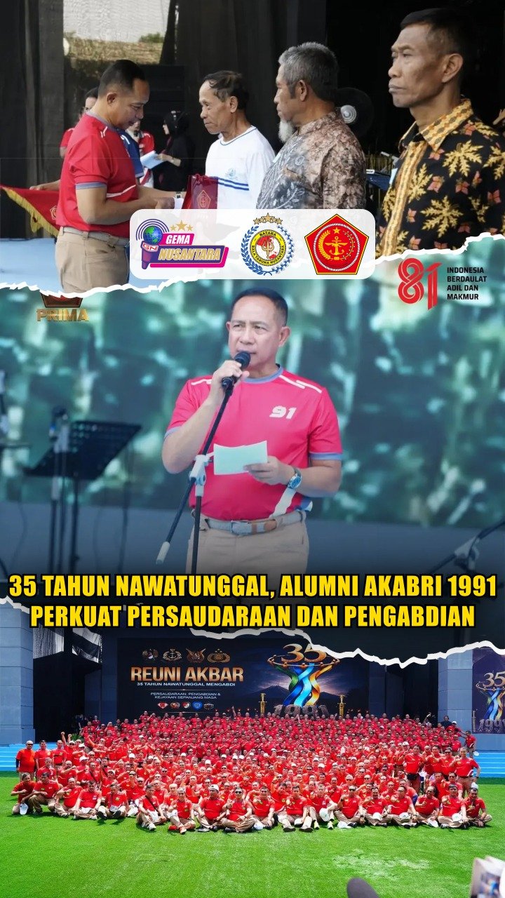 35 Tahun Nawatunggal, Alumni AKABRI 1991 Perkuat Persaudaraan dan Pengabdian