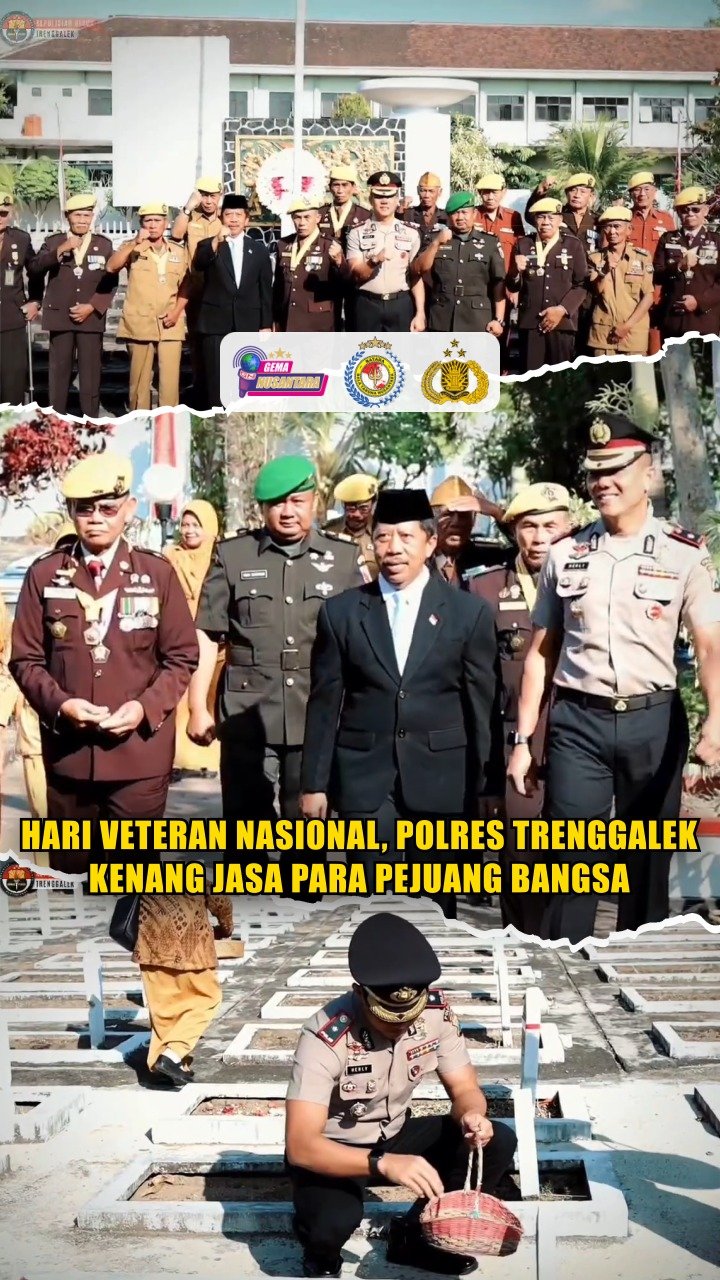 Hari Veteran Nasional, Polres Trenggalek Kenang Jasa Para Pejuang Bangsa