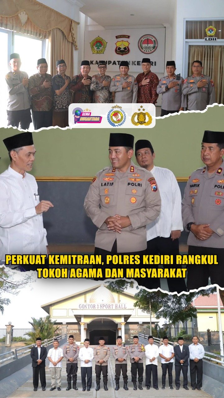 Perkuat Kemitraan, Polres Kediri Rangkul Tokoh Agama dan Masyarakat