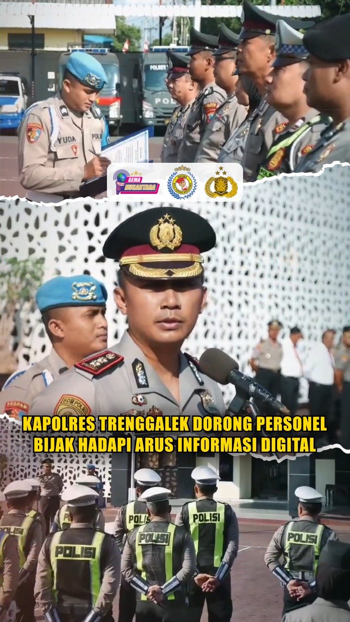 Kapolres Trenggalek Dorong Personel Bijak Hadapi Arus Informasi Digital