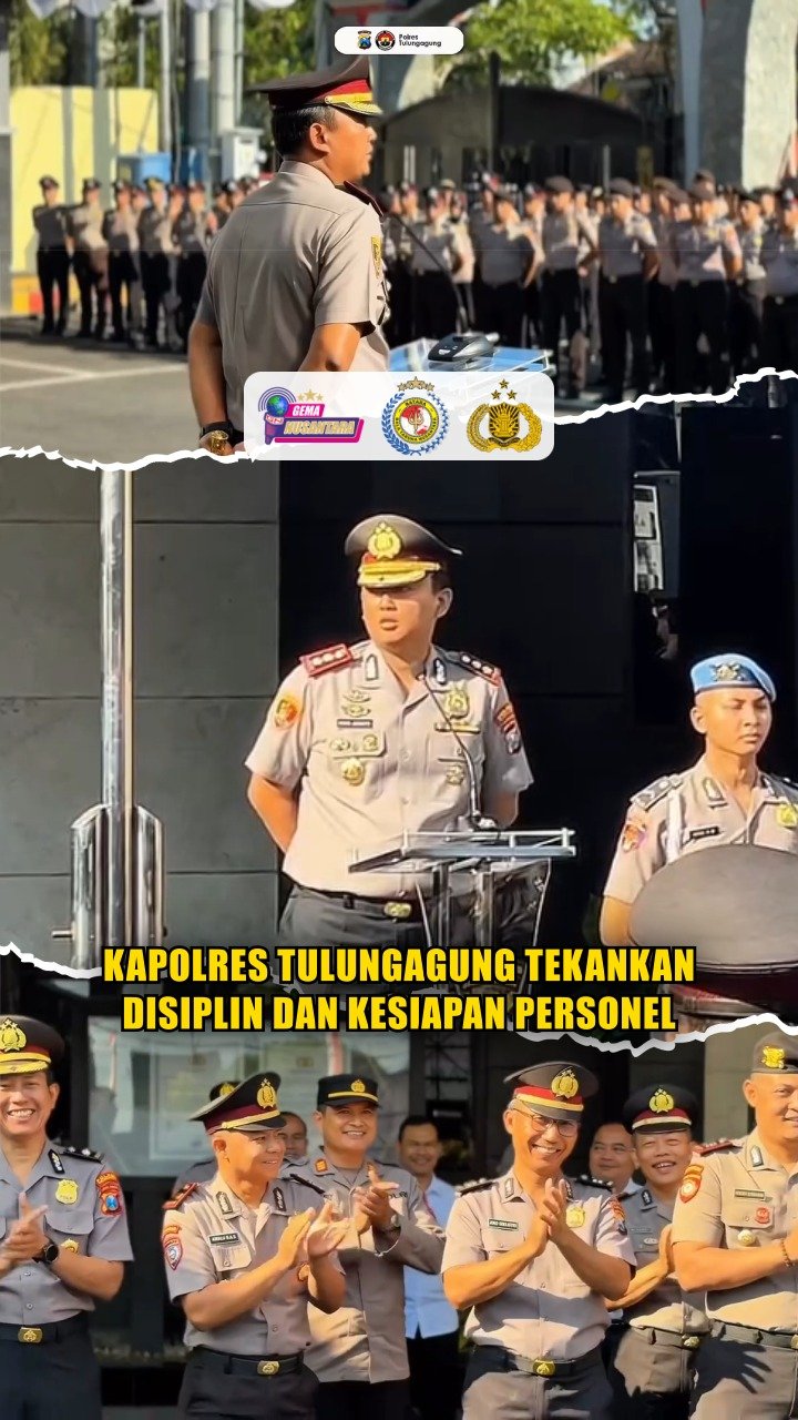 Kapolres Tulungagung Tekankan Disiplin dan Kesiapan Personel