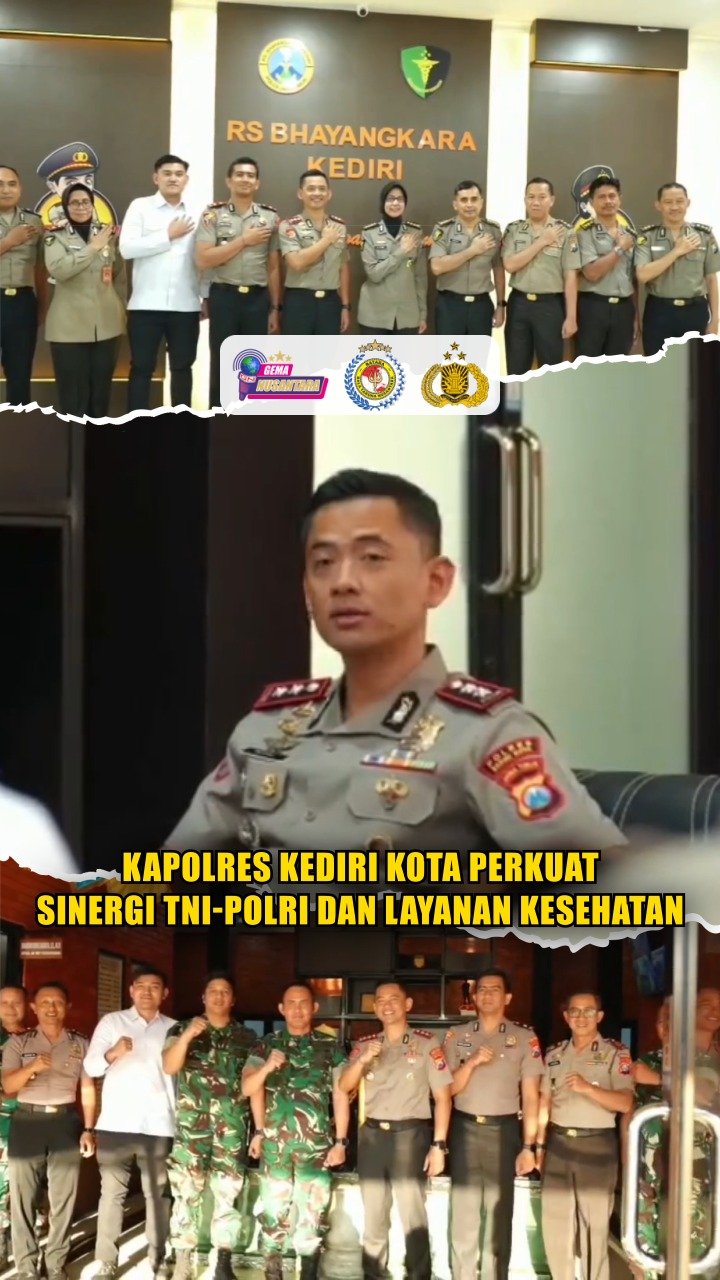 Kapolres Kediri Kota Perkuat Sinergi TNI-Polri dan Layanan Kesehatan