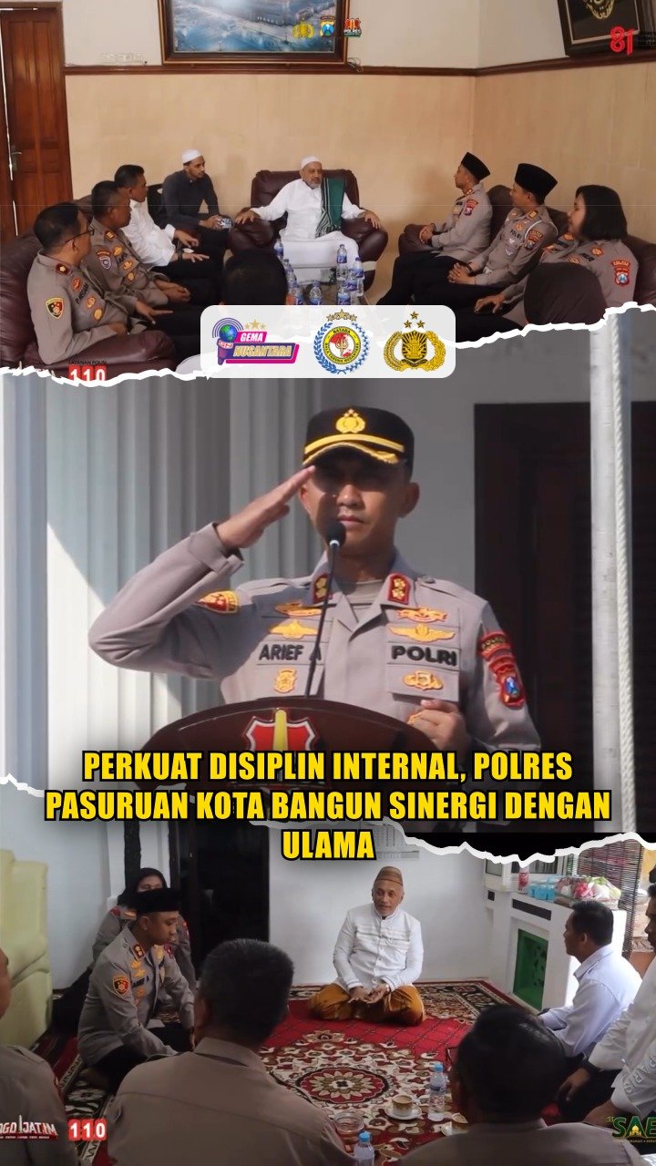 Perkuat Disiplin Internal, Polres Pasuruan Kota Bangun Sinergi dengan Ulama