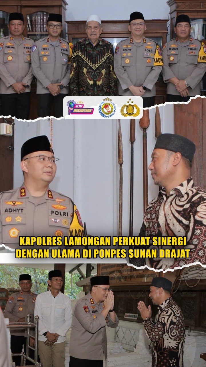 Kapolres Lamongan Perkuat Sinergi dengan Ulama di Ponpes Sunan Drajat