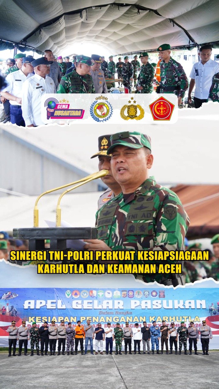 Sinergi TNI-Polri Perkuat Kesiapsiagaan Karhutla dan Keamanan Aceh