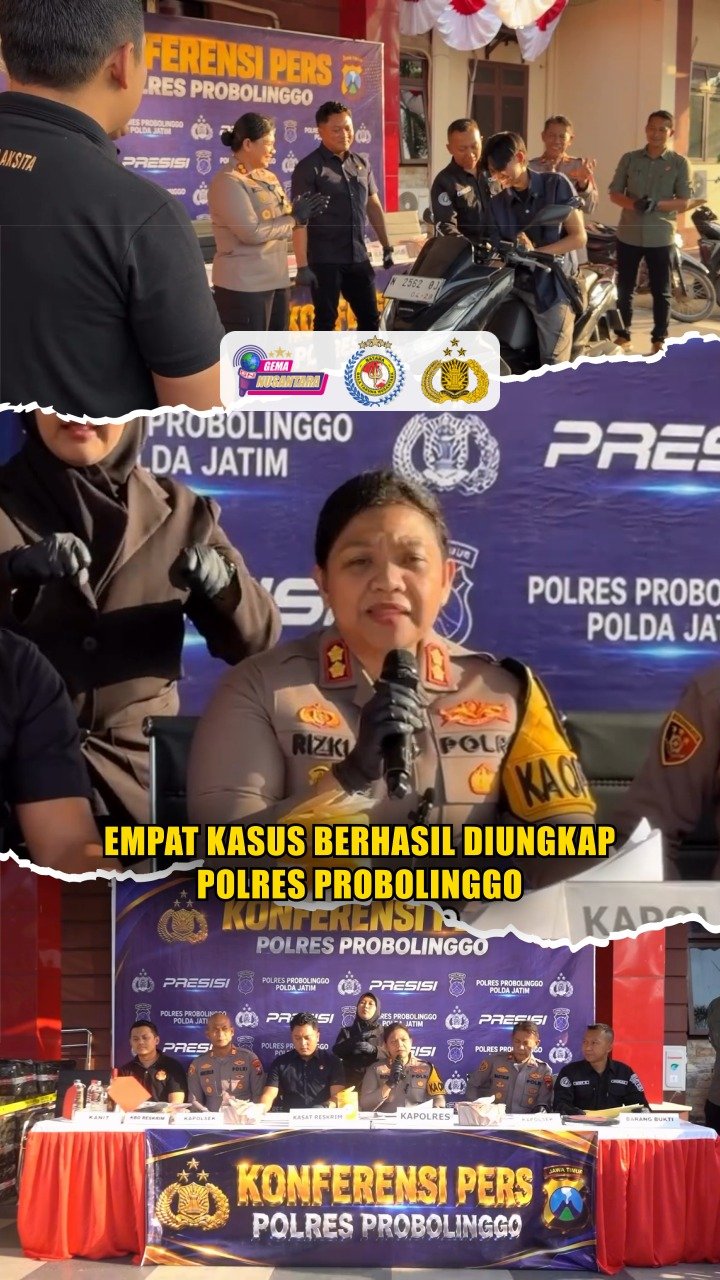 Empat Kasus Berhasil Diungkap Polres Probolinggo