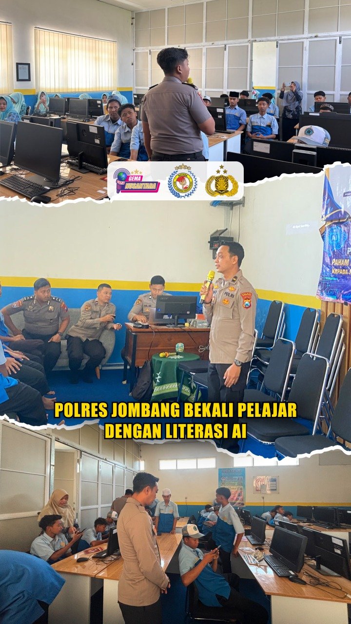 Polres Jombang Bekali Pelajar dengan Literasi AI