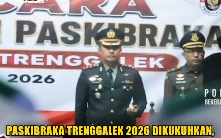Paskibraka Trenggalek 2026 Dikukuhkan, Kapolres Beri Pesan Kebersamaan