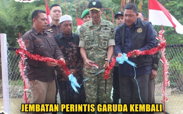 Jembatan Perintis Garuda Kembali Buka Akses Warga Beutong Ateuh