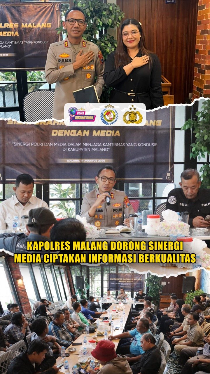 Kapolres Malang Dorong Sinergi Media Ciptakan Informasi Berkualitas