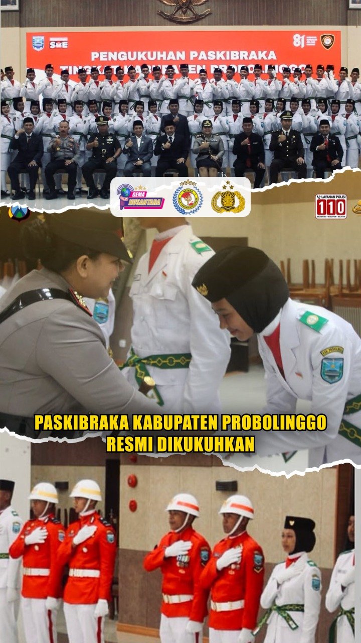 Paskibraka Kabupaten Probolinggo Resmi Dikukuhkan