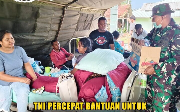 TNI Percepat Bantuan untuk Warga Terdampak Gempa NTT
