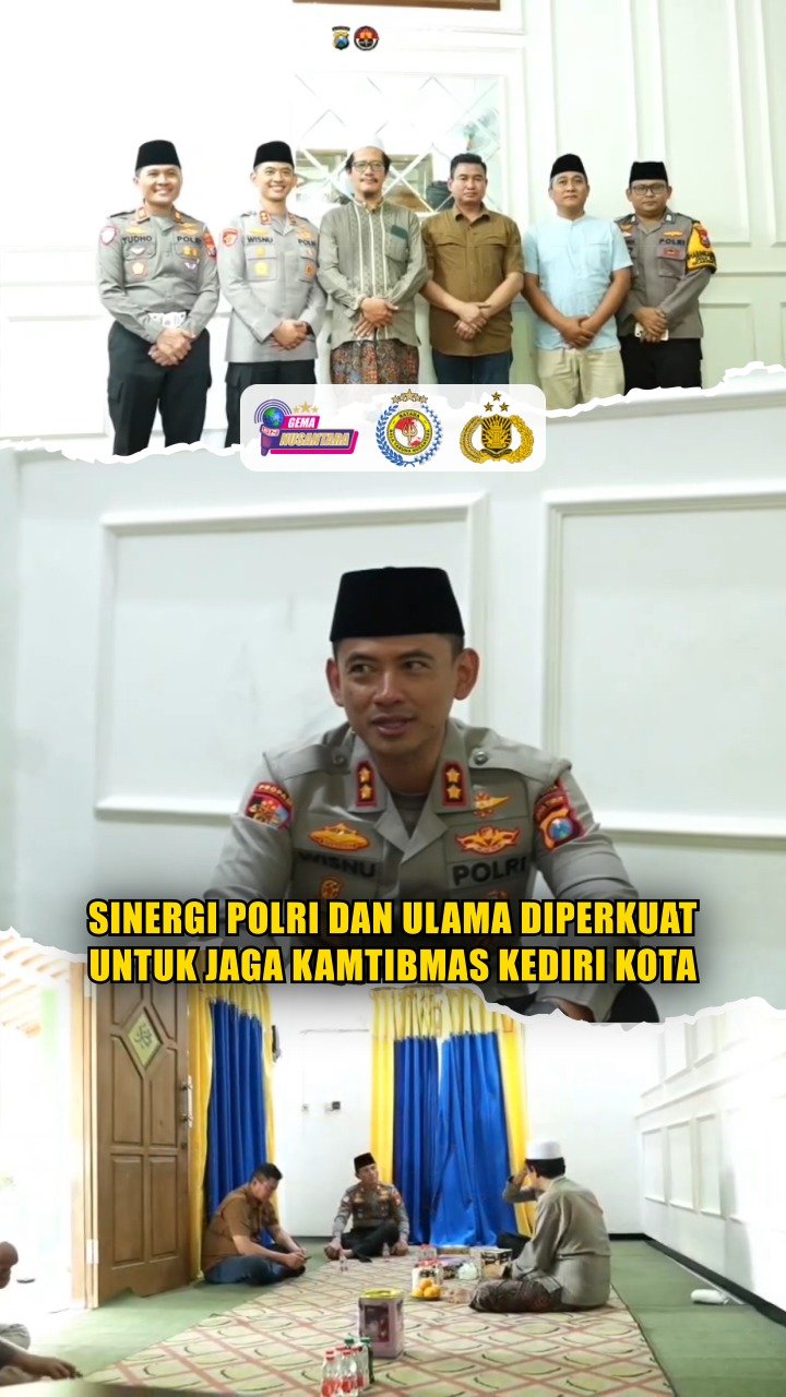 Sinergi Polri dan Ulama Diperkuat untuk Jaga Kamtibmas Kediri Kota