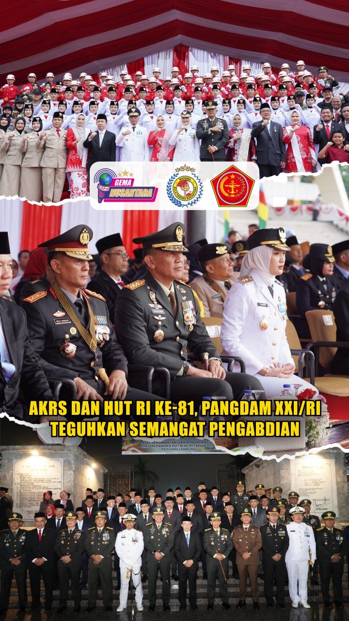 AKRS dan HUT RI ke-81, Pangdam XXI/RI Teguhkan Semangat Pengabdian