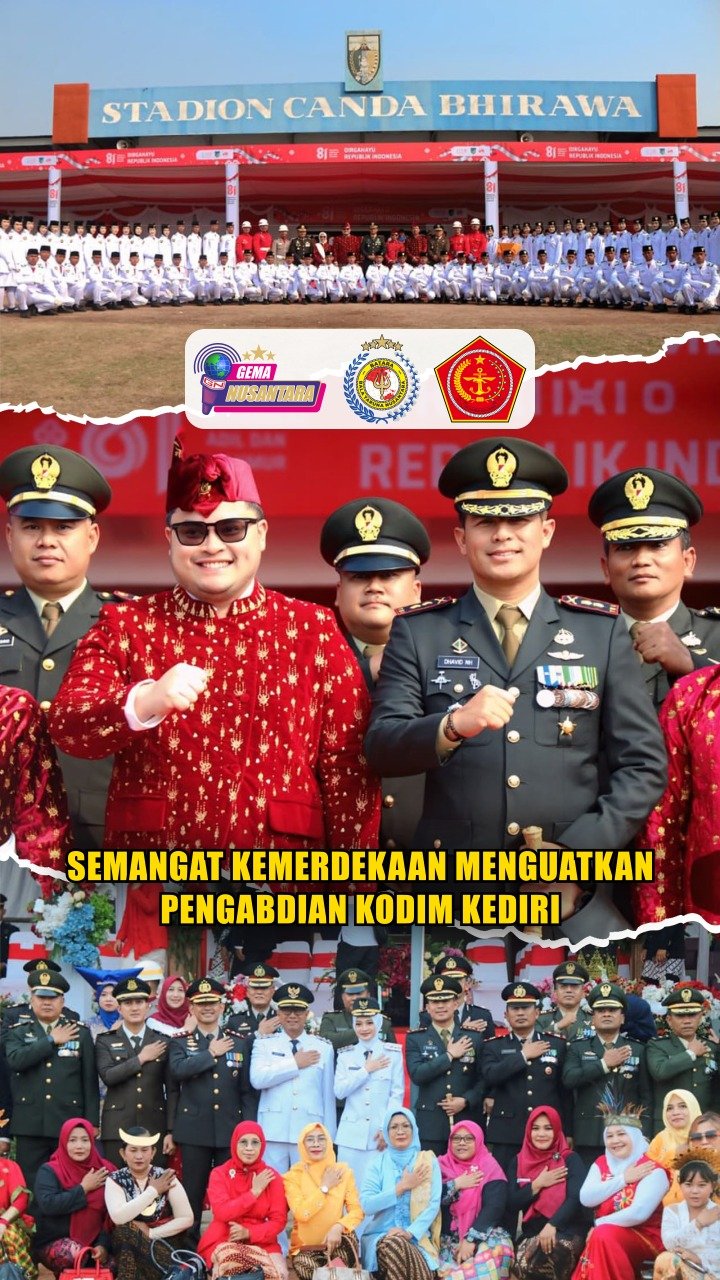 Semangat Kemerdekaan Menguatkan Pengabdian Kodim Kediri