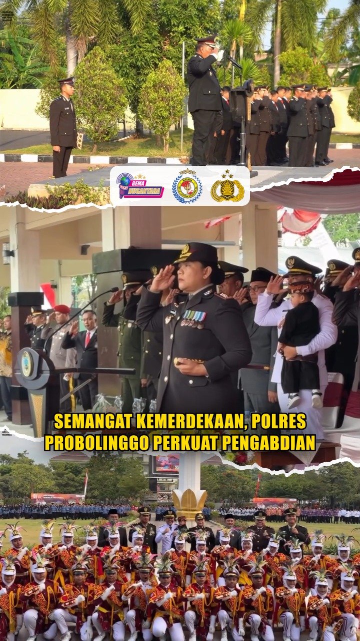 Semangat Kemerdekaan, Polres Probolinggo Perkuat Pengabdian