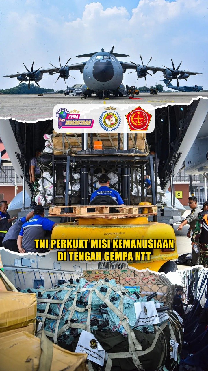 TNI Perkuat Misi Kemanusiaan di Tengah Gempa NTT