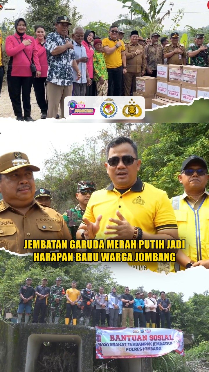 Jembatan Garuda Merah Putih Jadi Harapan Baru Warga Jombang