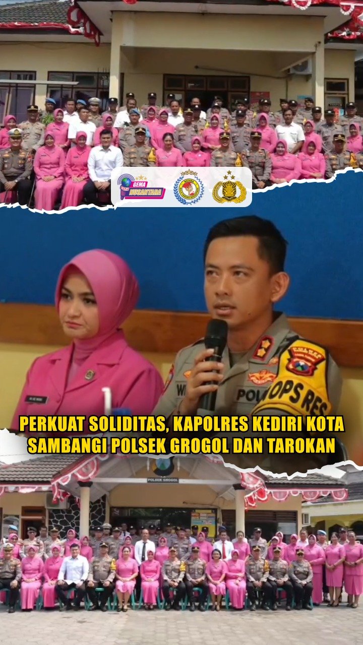 Perkuat Soliditas, Kapolres Kediri Kota Sambangi Polsek Grogol dan Tarokan