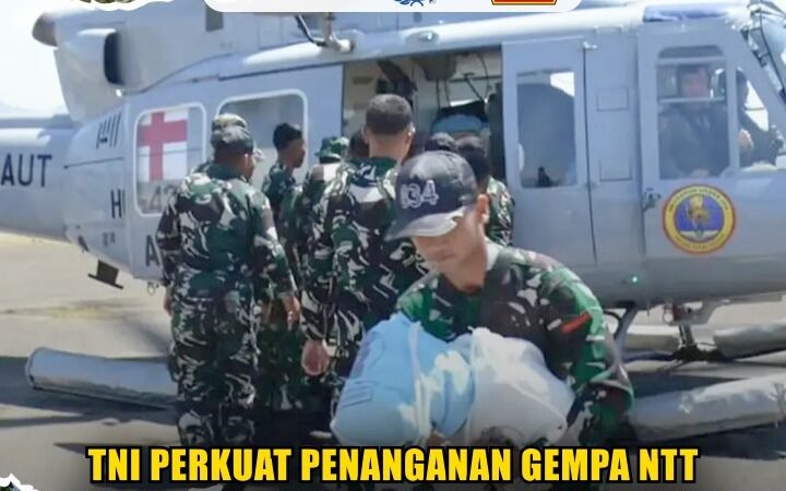 TNI Perkuat Penanganan Gempa NTT dengan Ribuan Personel dan Ratusan Ton Bantuan