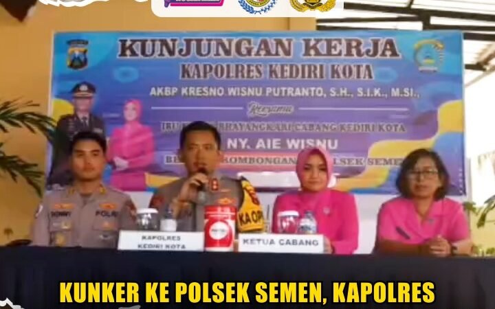Kunker ke Polsek Semen, Kapolres Kediri Kota Perkuat Pelayanan Masyarakat