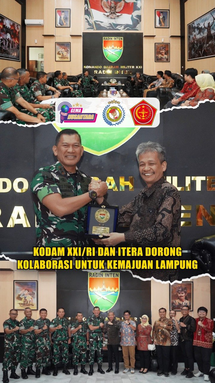 Kodam XXI/RI dan ITERA Dorong Kolaborasi untuk Kemajuan Lampung